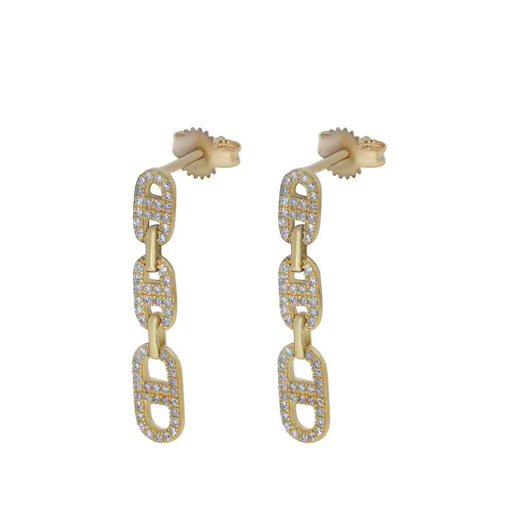 Riple Link Chain Dangle Earrings ER21742A